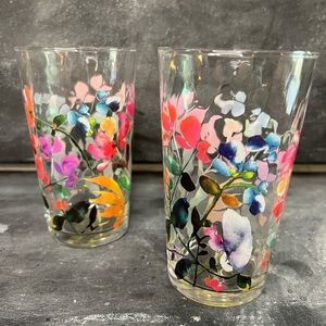 Set of two Anthropologie Jubilation Juice Glasses by Kiana Mosley